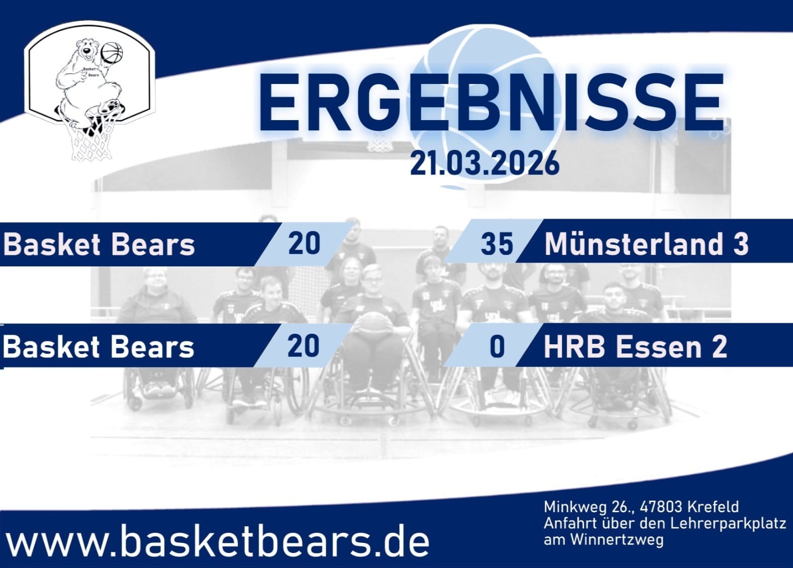 Basket Bears unterliegen dem BBC Münsterland